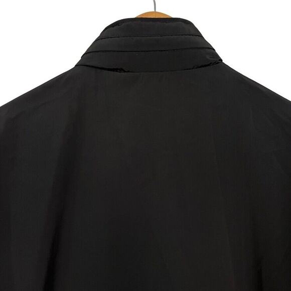 T Tech by Tumi Mens Black Full Zip Hooded Packable Jacket Windbreaker sz L - Picture 13 of 16